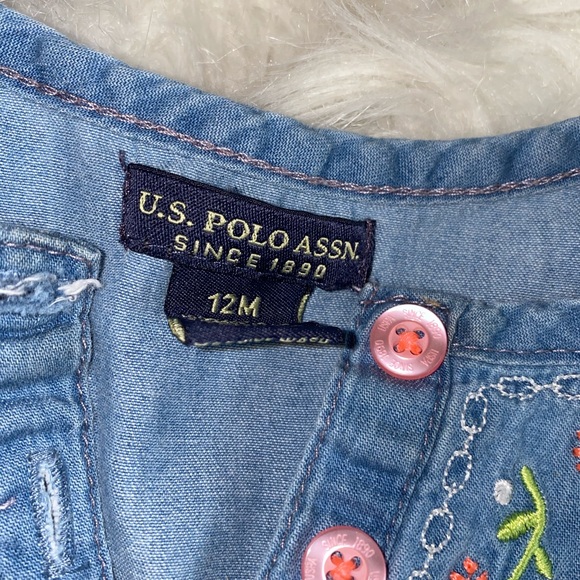 U.S Polo Assn Babygirl Romper - Picture 4 of 5